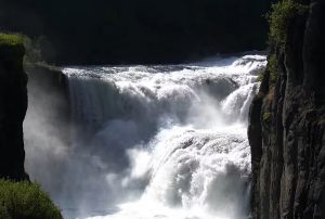 Lower Mesa Falls Middle Line Idaho