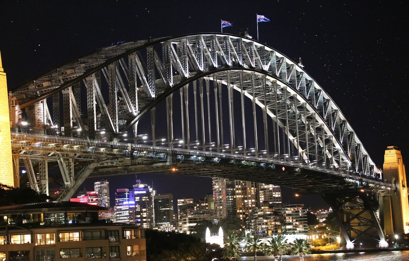 Ночной Сидней мост